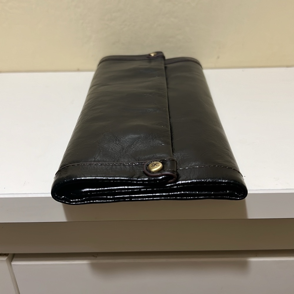 Hobo Black Leather Tri-Fold Wallet - Picture 7 of 10